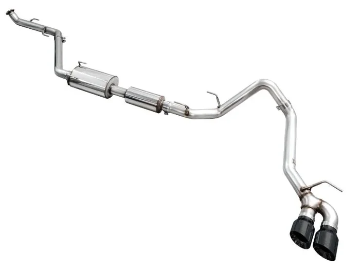 AWE Exhaust for 4th Gen Toyota Tacoma Dual Diamond Black Tips76.5 lb