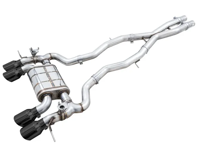 AWE SwitchPath Catback Exhaust for BMW G8X M3/M4 – Diamond Black Tips