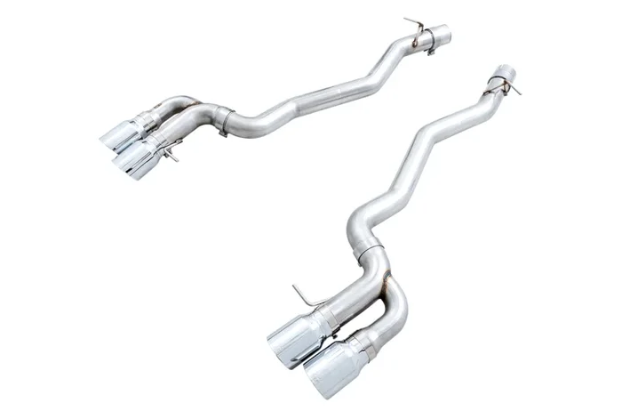 AWE Tuning 18-19 BMW M5 (F90) 4.4T AWD Axle-back Exhaust – Track Edition (Chrome Silver Tips)