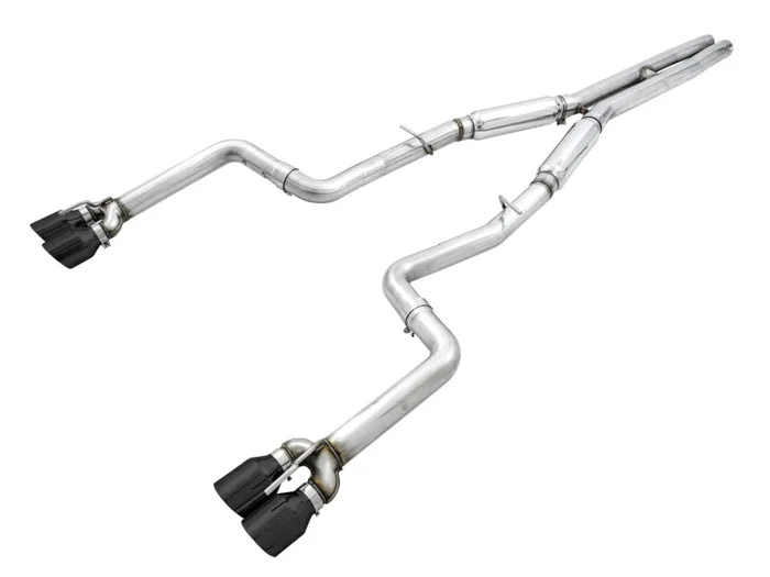 AWE Tuning 2015+ Dodge Challenger 6.4L/6.2L SC Track Edition Exhaust – Quad Diamond Black Tips