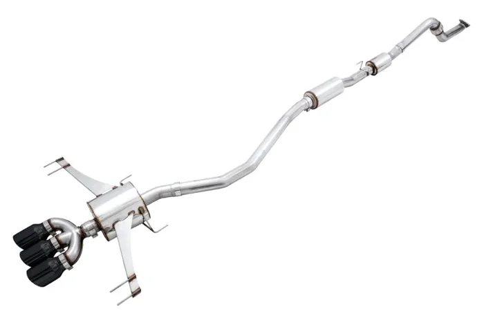 AWE Tuning 2017+ Honda Civic Type R Touring Edition Exhaust w/Front & Mid Pipe – Diamond Blk Tips81.1 lb