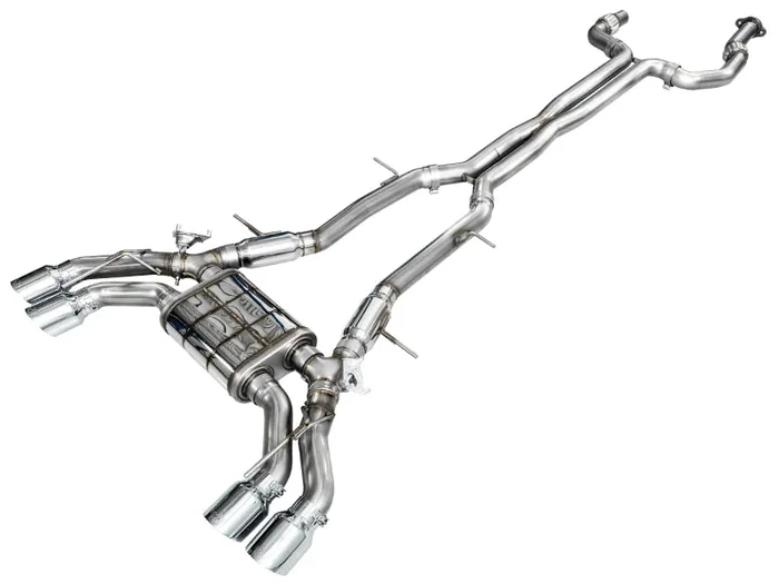 AWE Tuning 2021+ Cadillac CT4-V Blackwing SwitchPath Exhaust – Chrome Silver Tips