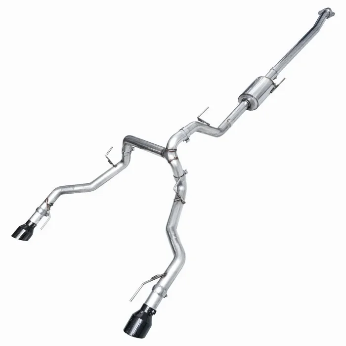 AWE Tuning 2021+ Ford F-150 Tremor (w/ Bumper Cutouts) 0FG Non-Resonated Catback -Diamond Black Tips76.9 lb