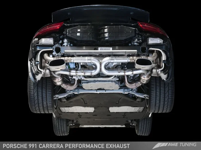 AWE Tuning 991 Carrera Performance Exhaust – Use Stock Tips