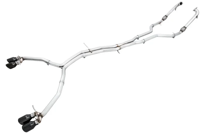 AWE Tuning Audi B9 S4 Track Edition Exhaust – Non-Resonated (Black 102mm Tips)