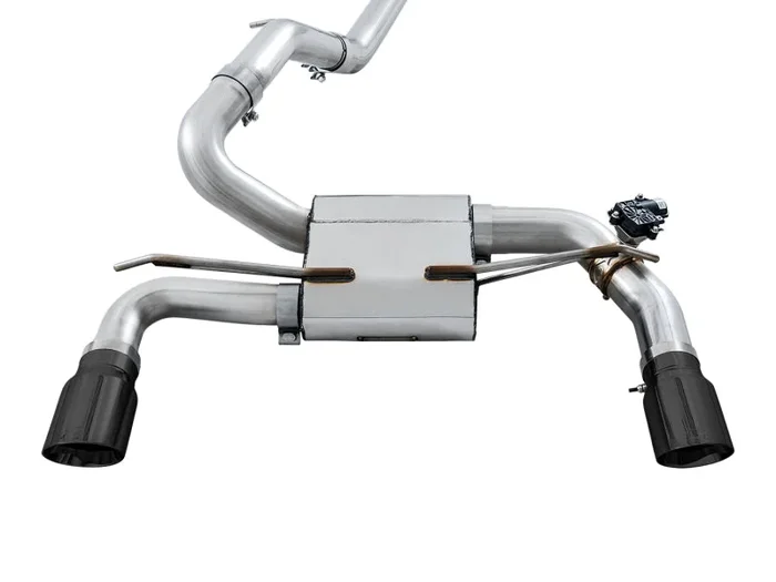 AWE Tuning Ford Focus RS SwitchPath Cat-back Exhaust – Diamond Black Tips