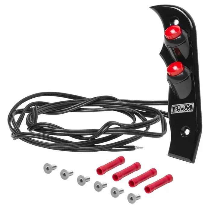 B And M Automotive Magnum Grip Side Plates w/ 2 Buttons