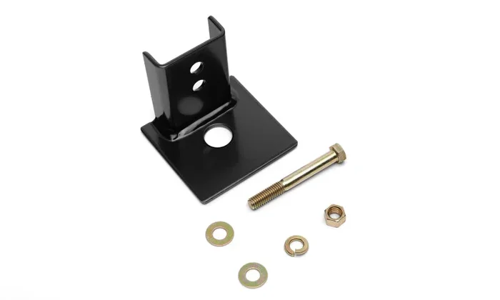 BackRack Antenna Bracket 3.50in Square with 7/8in Hole Safety Rack Louvered Insert1.3 lb