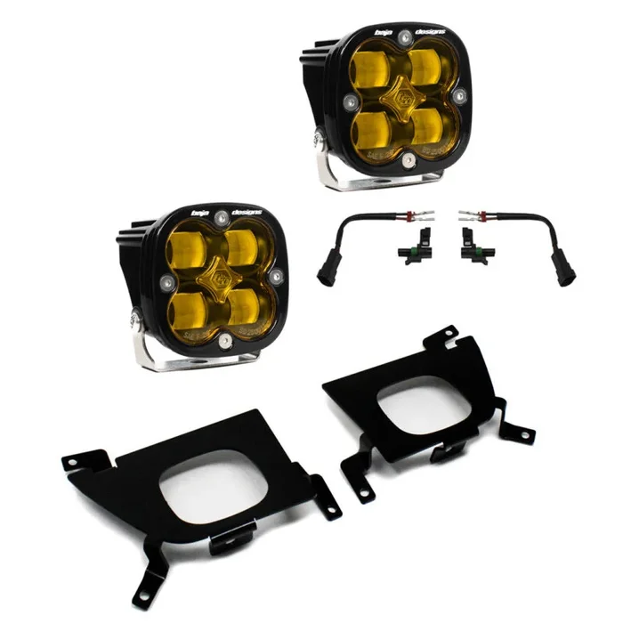 Baja Designs 2019+ Chevy Silverado 1500/2500/2500 HD SAE Amber Fog Pocket Kit5.0 lb