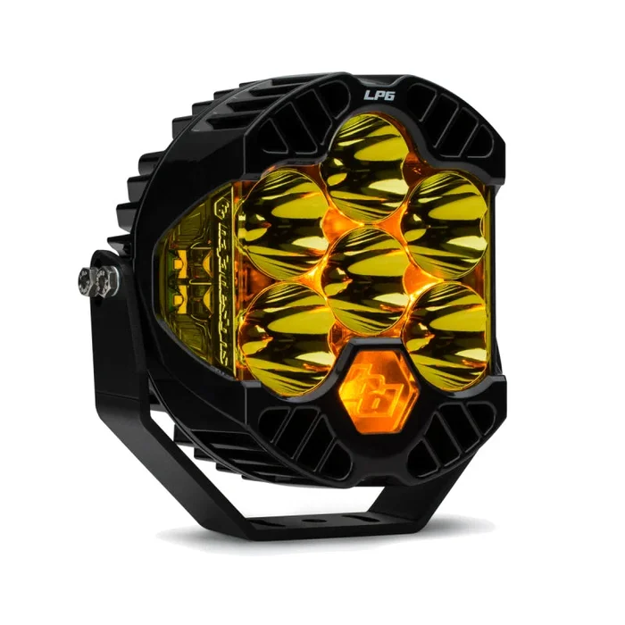 Baja Designs LP6 Pro Spot LED – Amber 6″ Off-Road Pod Light 270011