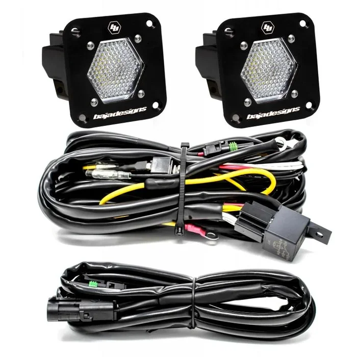 Baja Designs S1 Work/Scene LED Light Backup Kit w/ Mounting Bracket Pair3.2 lb