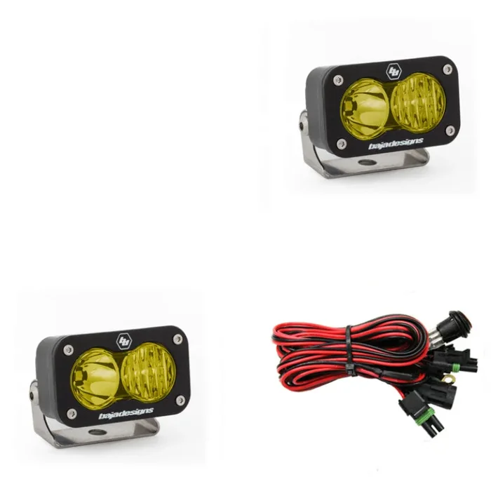 Baja Designs S2 Sport Driving Combo Pattern Pair LED Work Light – Amber2.9 lb