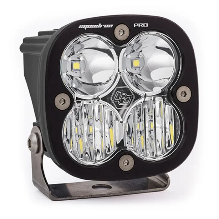 Baja Designs Squadron Pro Driving/Combo Pattern Black LED Light Pod – Clear