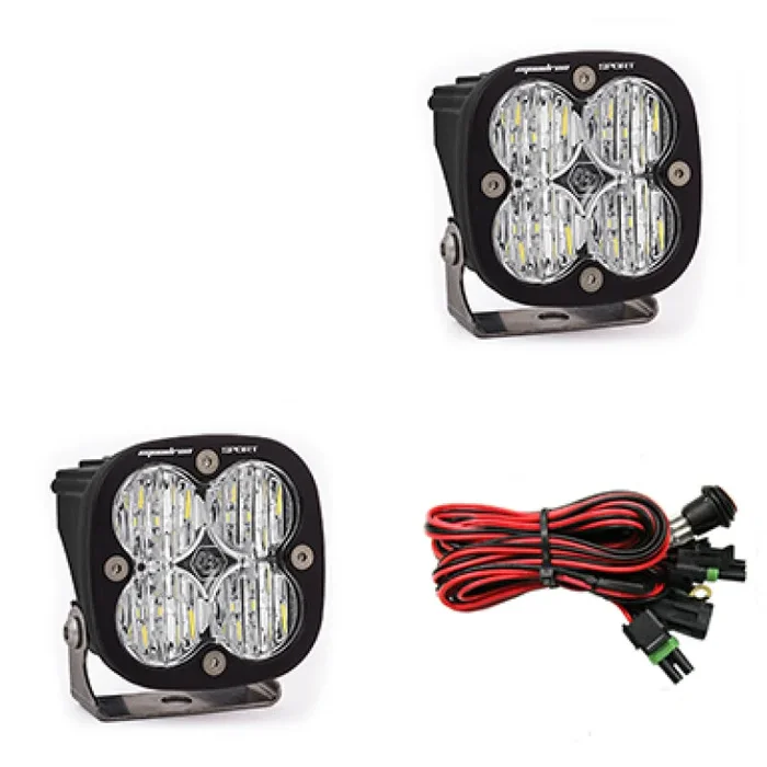Baja Designs Squadron Sport Wide Cornering Pair LED Light Pods – Clear