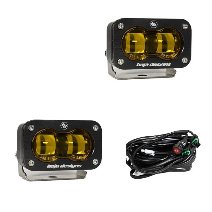 Baja Designs Universal S2 SAE Spot LED (Pair) – Amber2.9 lb