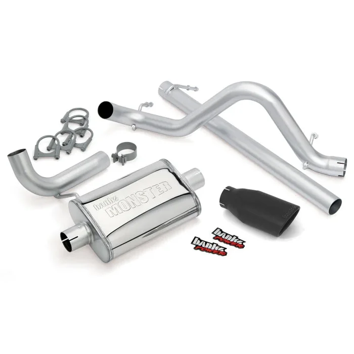Banks Power 07-11 Jeep 3.8L Wrangler – 2dr Monster Exhaust System – SS Single Exhaust w/ Black Tip34.7 lb