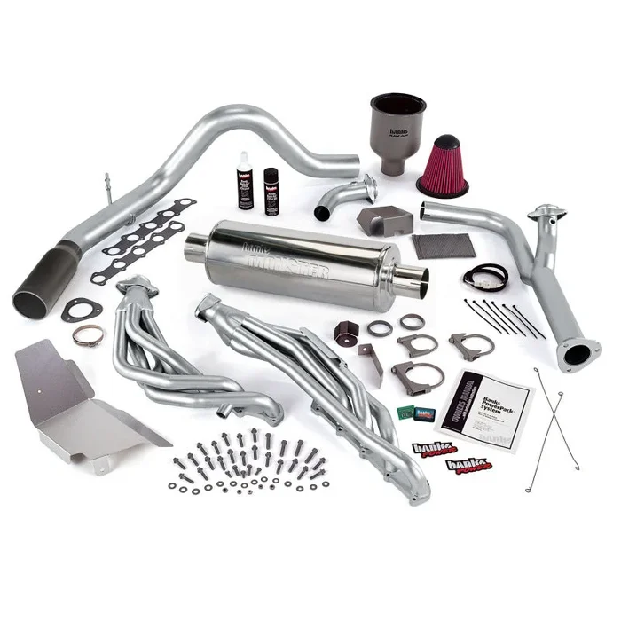 Banks Power 99-04 Ford 6.8L Truck EGR-Early Cat PowerPack System – SS Single Exhaust w/ Black Tip