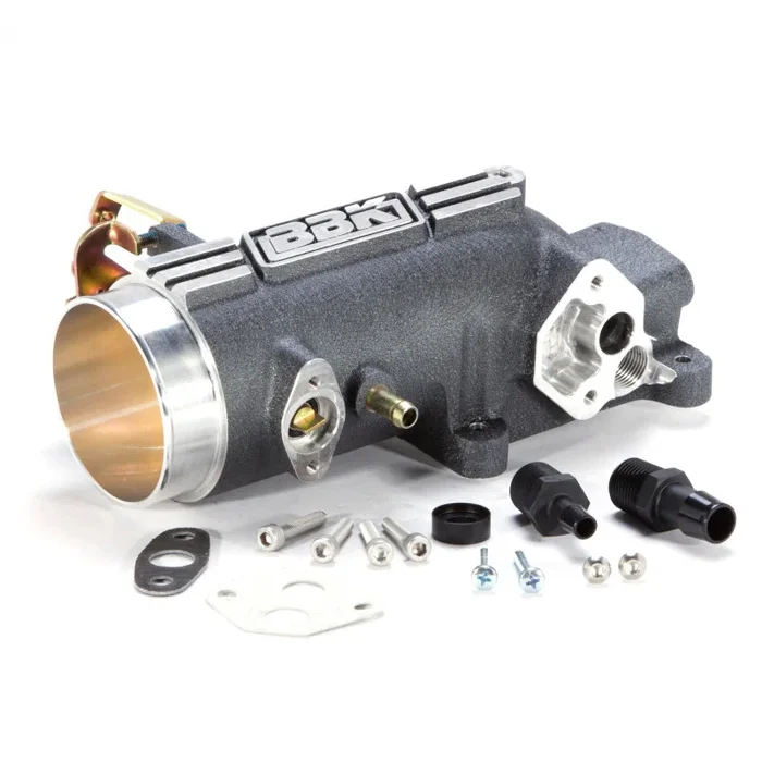 BBK 96-04 Mustang 4.6 GT 78mm Throttle Intake BBK Power Plus Series – Charcoal