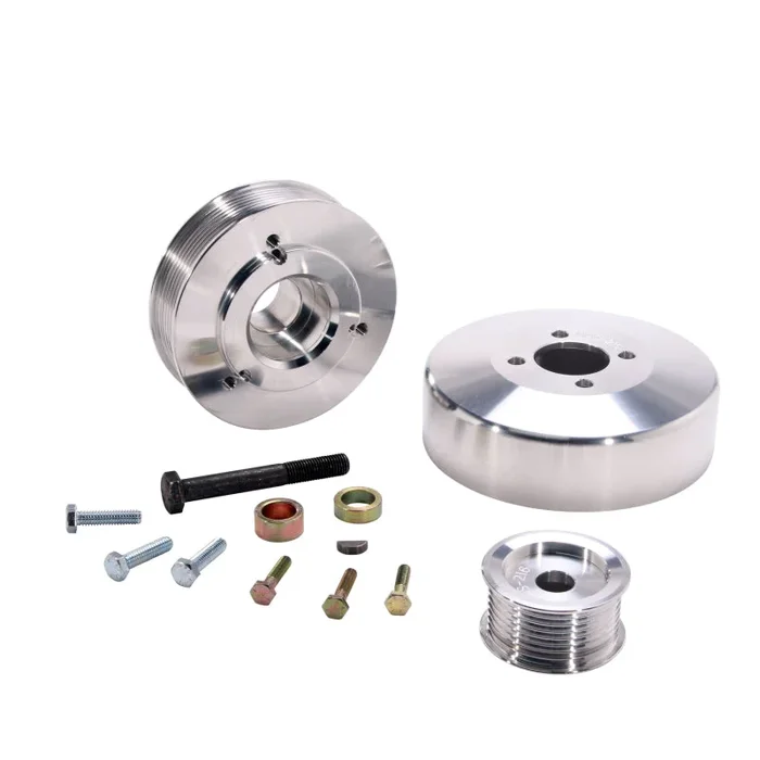 BBK 97-04 Ford F150 Expedition 4.6 5.4 Underdrive Pulley Kit – Lightweight CNC Billet Aluminum (3pc)