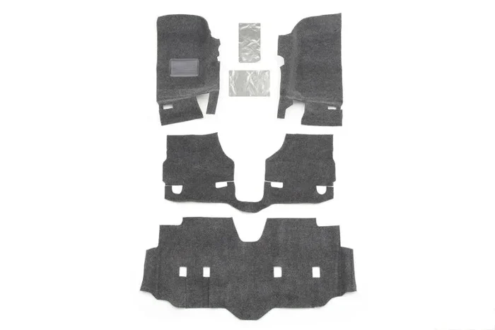 BedRug 07-16 Jeep JK Unlimited 4Dr Front 4pc Floor Kit (Incl Heat Shields)9.8 lb