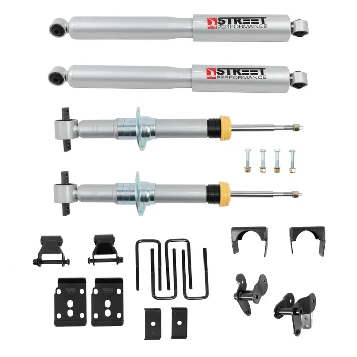 Belltech 2021+ Ford F-150 4WD 1in to 3.5in Front 5.5in Rear Lowering Kit80.0 lb