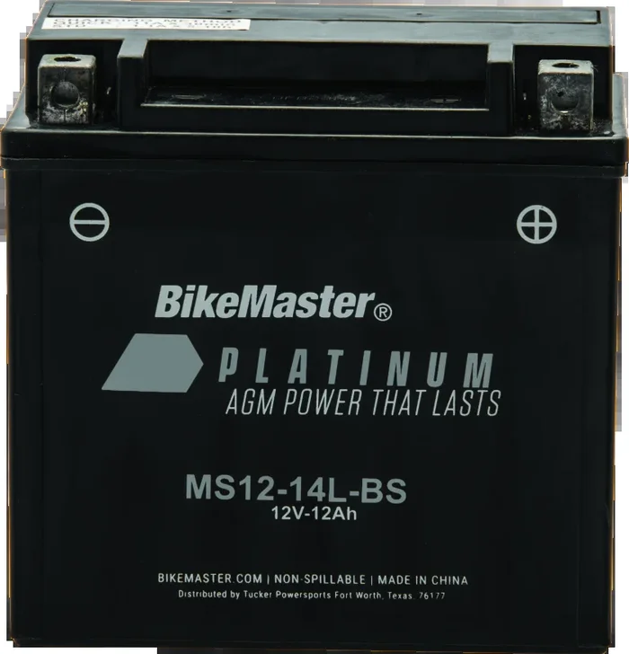 BikeMaster AGM Battery – MS12-14L-BS