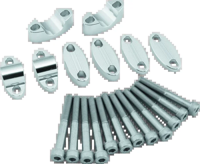 BikeMaster Aluminum Handlebar Risers 1-1/8in – Silver