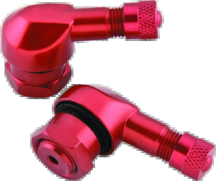 BikeMaster Valve Stem 2/Piece pack red
