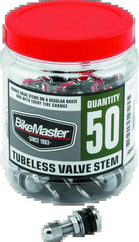 BikeMaster Valve Stem Chrome Tubeless Tub 50
