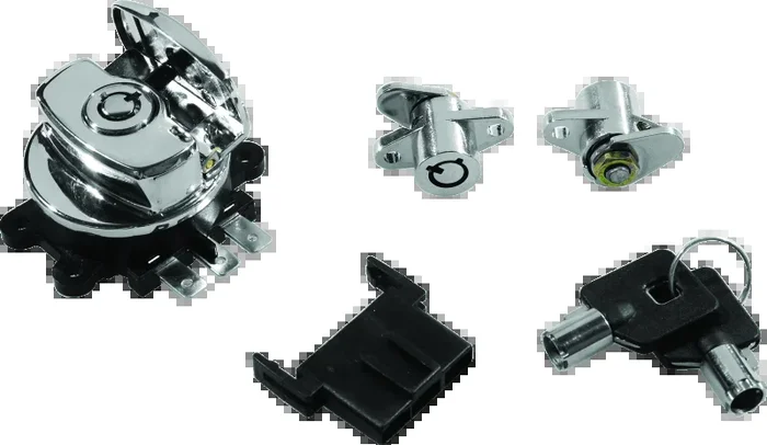 Bikers Choice 99-13 Road King With Hard Bags Chrome Saddlebag Lock Kit0.7 lb