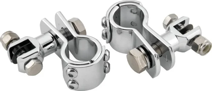 Bikers Choice Chrome Engine Guard Footpeg Mount for 1 1/4 Inch Tube. Uses Male Pegs1.5 lb