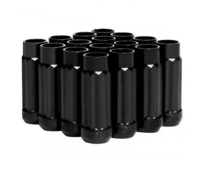 BLOX Racing 12-Sided P17 Tuner Lug Nuts 12×1.5 – Black Steel – Set of 162.4 lb