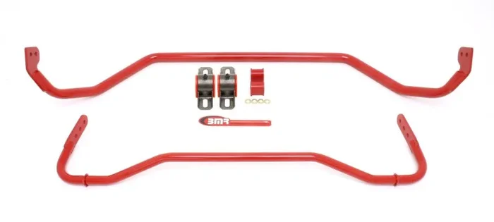 BMR 08-09 Pontiac G8 Front & Rear Sway Bar Kit w/ Bushings – Red20.2 lb
