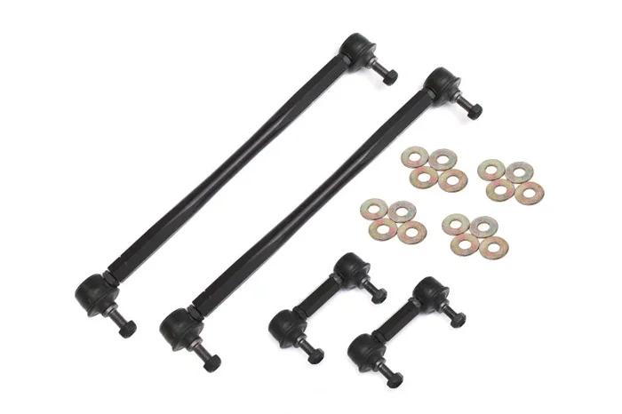 BMR 10-11 5th Gen Camaro Front and Rear Sway Bar End Link Kit – Black