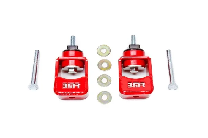 BMR 10-15 5th Gen Camaro Motor Mount Kit (Polyurethane) – Red (Spacers Not Included)