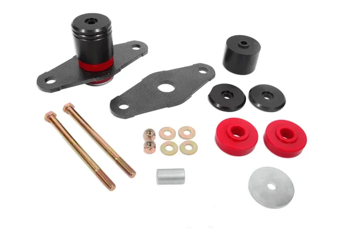 BMR 11-18 Dodge Challenger Motor Mount Polyurethane Bushing Upgrade Kit – Black Anodized