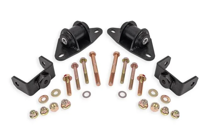 BMR 14-19 Chevrolet Corvette Motor Mount Kit – Black Hammertone