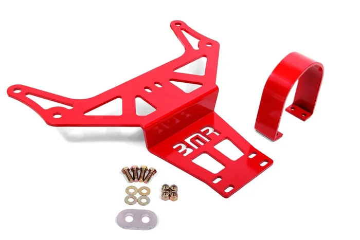 BMR 15-18 Dodge Challenger (Auto Trans) Hellcat/Demon Driveshaft Safety Loop – Red14.7 lb