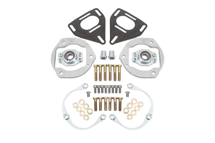 BMR 16-24 Chevy Camaro Caster Camber Plates – Black Hammertone