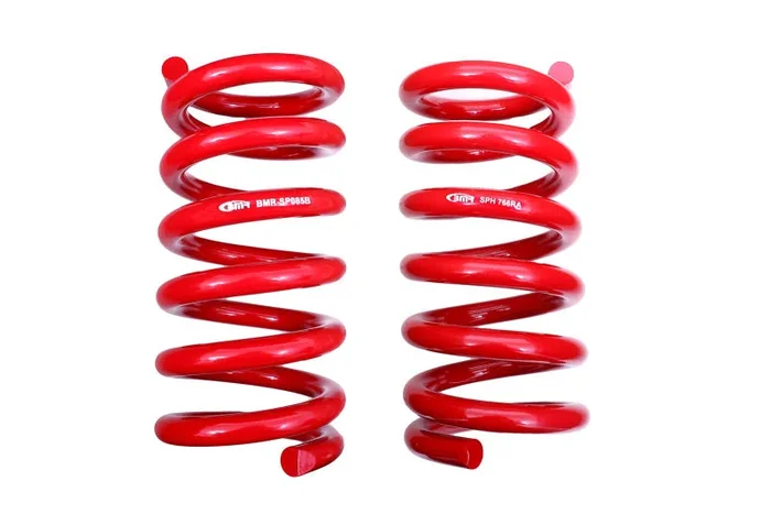BMR 18-20 S550 Mustang GT MagneRide/15-20 GT350 Lowering Spring Set of Rear only – Red