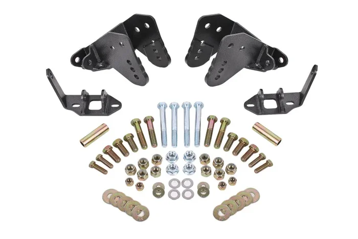BMR 78-87 G-Body Rear Coilover Conversion Kit w/ Control Arm Bracket – Black Hammertone