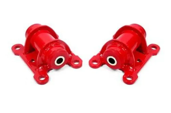 BMR 98-02 Chevrolet Camaro Motor Mount Kit (Steel) w/ Poly Bushings – Red5.6 lb