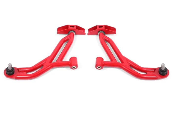 BMR Suspension 05-14 Ford Mustang Lower A-Arms – Red – Non-Adjustable