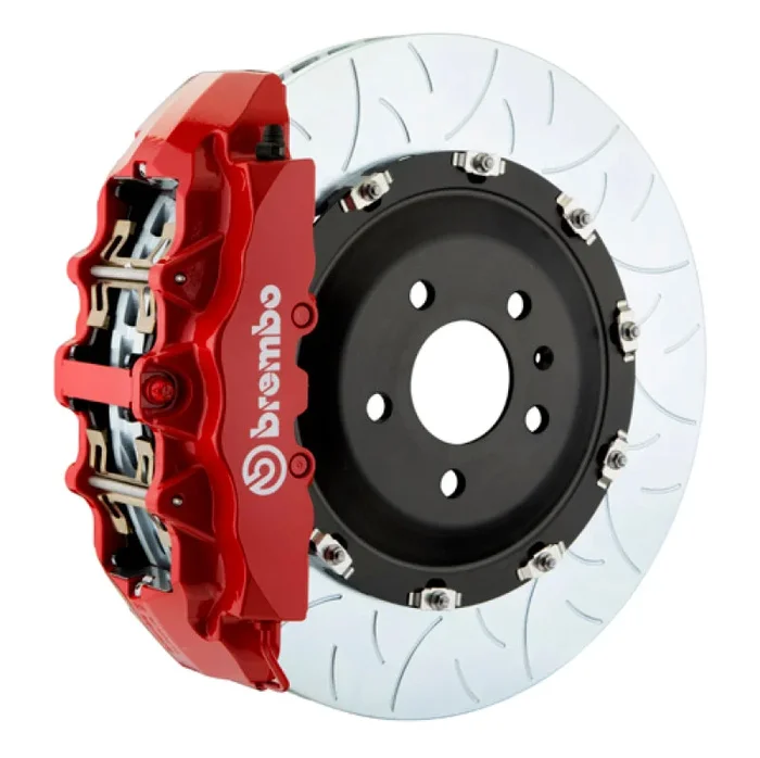 Brembo 01-04 996 C4S Front GT BBK 6 Piston Cast 380×34 2pc Rotor Slotted Type3-Red