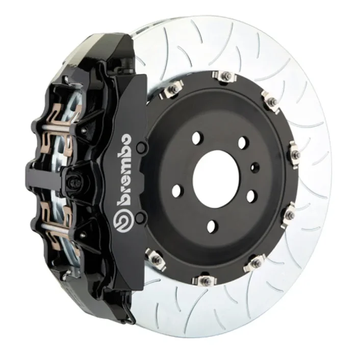 Brembo 03-08 SL500 Front GT BBK 8 Piston Cast 380×34 2pc Rotor Slotted Type3-Black