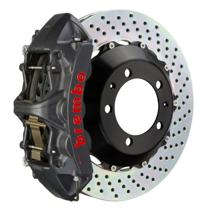 Brembo 04-10 5-Series (Excl. xDrive/M5) Front GTS BBK 6 Pist Cast 380×32 2pc Rotor Drilled-Black HA