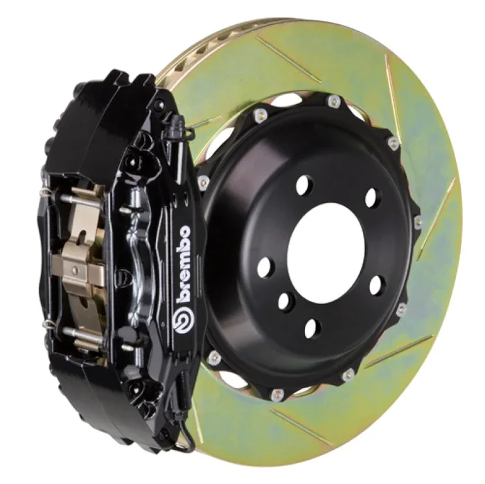 Brembo 04-17 WRX STi Front GT BBK 4 Piston Cast 2pc 355×32 2pc Rotor Slotted Type1-Black