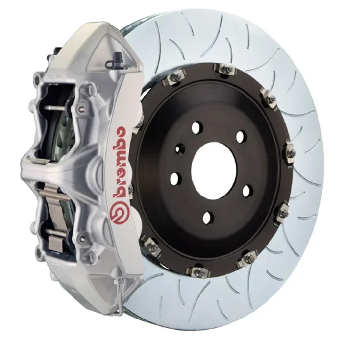Brembo 05-13 Range Rover Sport Front GT BBK 6 Piston Cast 405×34 2pc Rotor Slotted Type3-Silver