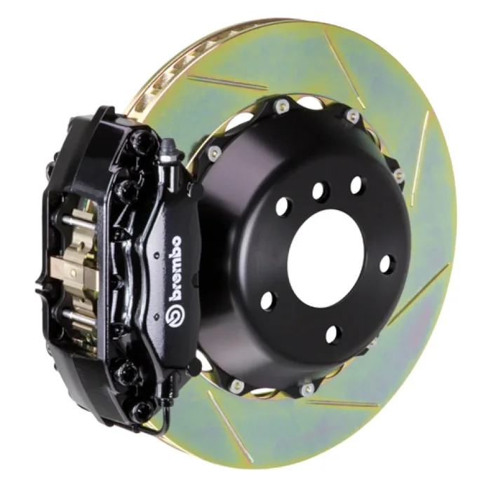 Brembo 06-08 Z4 M-Coupe/Roadster Rear GT BBK 4 Piston Cast 2pc 345×28 2pc Rotor Slotted Type1-Black