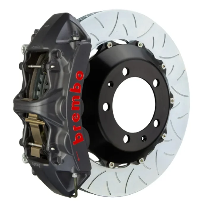 Brembo 07-08 G35/G35S Sedan Fr GTS BBK 6Pis Cast 380×32 2pc Rotor Slotted Type3-Black HA